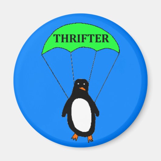 Thrifter Penguin Magnet (Voorkant)