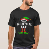 Thrifting Elf Matching Family Group Christmas Part T-shirt (Voorkant)
