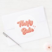 Thrifty Babe Retro Ronde Sticker (Envelop)