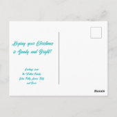 Thrifty Gepersonaliseerd Tropical Pink Flamingo Briefkaart (Achterkant)