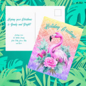 Thrifty Gepersonaliseerd Tropical Pink Flamingo Briefkaart