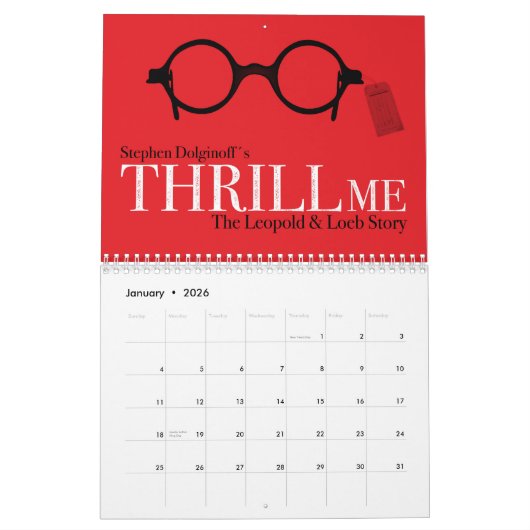 THRILL ME Agenda Kalender (Jan 2026)