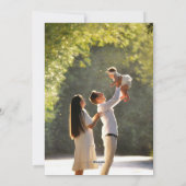 Thrill of Hope Burgundy Red Photo Merry Christmas Feestdagenkaart (Achterkant)