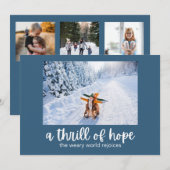 Thrill of Hope Christmas Kaart (Voorkant / Achterkant)