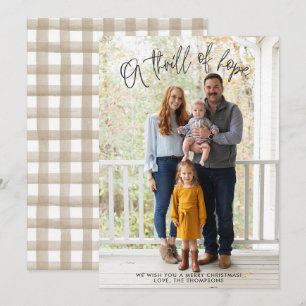 Thrill of hope - Kerstmis, religieuze kaart