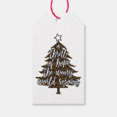 Thrill of Hope Kraft Gift Label Cadeaulabel (Voorkant)