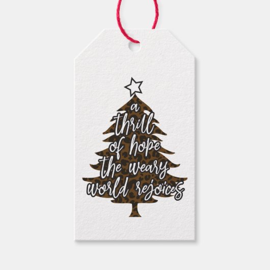 Thrill of Hope Kraft Gift Label Cadeaulabel (Voorkant)