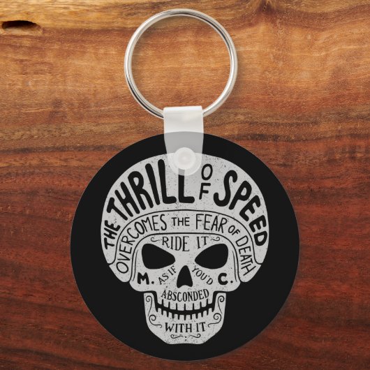 Thrill of Speed Skull Sleutelhanger (Voorkant)