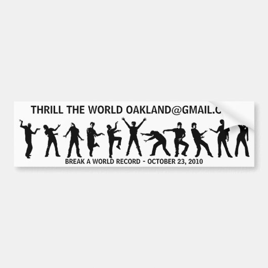 Thriller Bumpersticker (Voorkant)