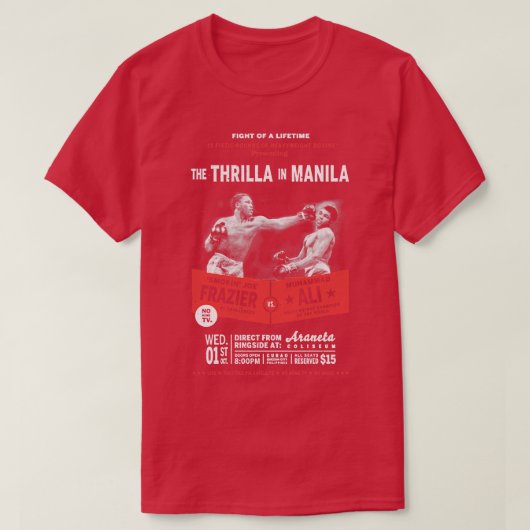 Thriller in Manilla Ali vs Frazier T-shirt (Design voorkant)