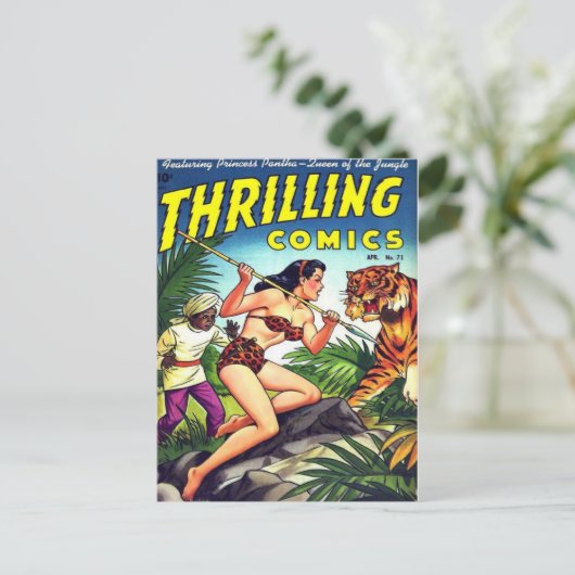 Thrilling Comics 71 Briefkaart (Staand voorkant)