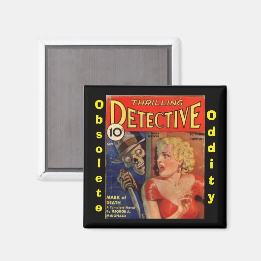 Thrilling Detective Magnet (Voorkant / Achterkant)