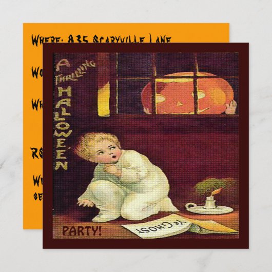  Thrilling Halloween Kaart (Voorkant / Achterkant)