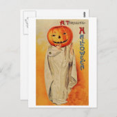 Thrilling Halloween Pumpkin Costume Briefkaart (Voorkant / Achterkant)