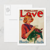 Thrilling Love Magazine Hoesje Briefkaart (Voorkant / Achterkant)