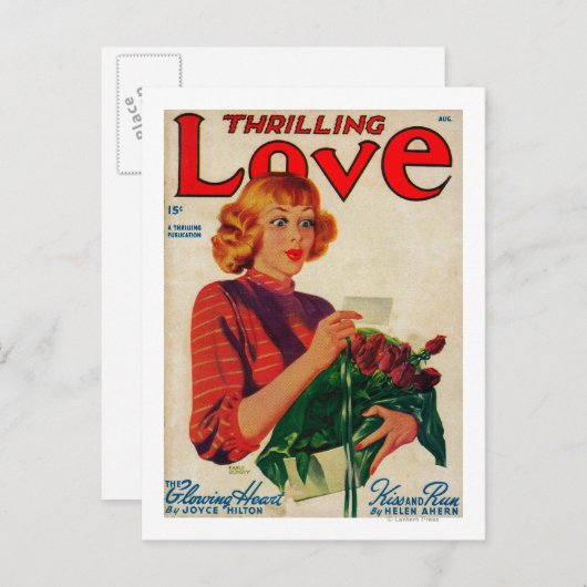 Thrilling Love Magazine Hoesje Briefkaart (Voorkant / Achterkant)