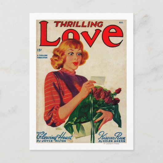 Thrilling Love Magazine Hoesje Briefkaart (Voorkant)