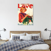 Thrilling Love Magazine Hoesje Canvas Afdruk (Insitu (Slaapkamer))
