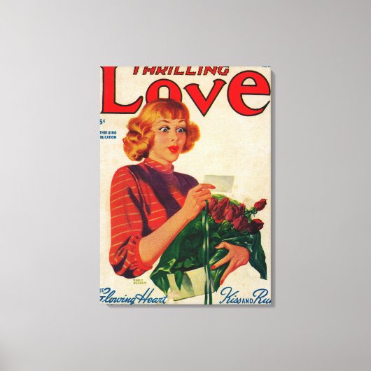 Thrilling Love Magazine Hoesje Canvas Afdruk (Voorkant)