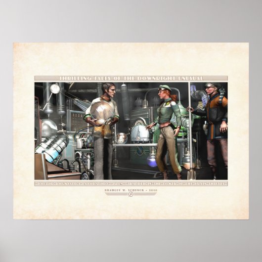 Thrilling Tales:Rognvald's Laboratory (24x18 inch) Poster (Voorkant)