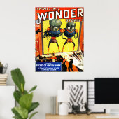 THRILLING WONDER Cool Pulp Magazine Hoesje Poster (Thuiskantoor)