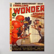 Thrilling Wonder "Human Zoo" Pulp cover 