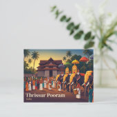 Thrissur Pooram India Briefkaart (Staand voorkant)