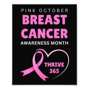 Thrive 365 Breast Cancer Awareness Month 2024 Foto Afdruk