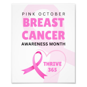 Thrive 365 Breast Cancer Awareness Month 2024 Foto Afdruk