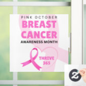 Thrive 365 Breast Cancer Awareness Month 2024 Raamsticker (Huis)