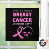 Thrive 365 Breast Cancer Awareness Month 2024 Raamsticker (Huis)