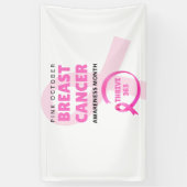 Thrive 365 Breast Cancer Awareness Month 2024 Spandoek (Verticaal)