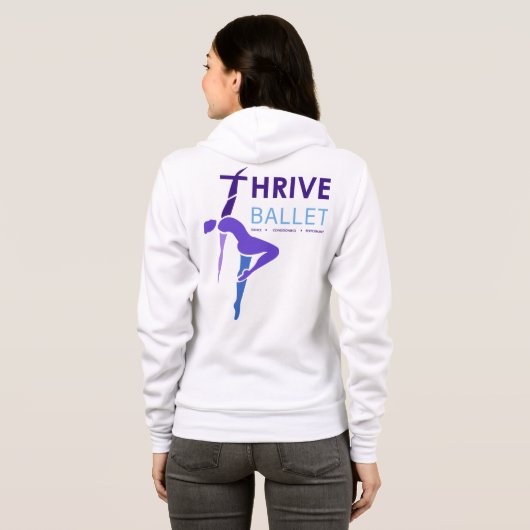 Thrive Ballet Zip over hoodie (Achterkant volledig)