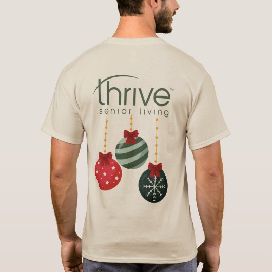 Thrive Christmas Ornaments T-shirt (Achterkant)