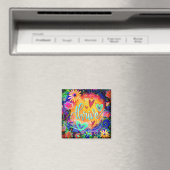 Thrive Fun Floral Trendy ONE WORD Inspirivity Magneet (Insitu (Vaatwasser))