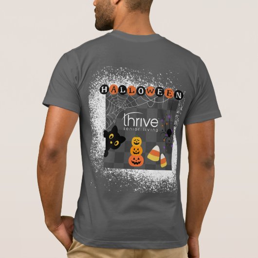 Thrive Geruit Halloween T-shirt (Achterkant)
