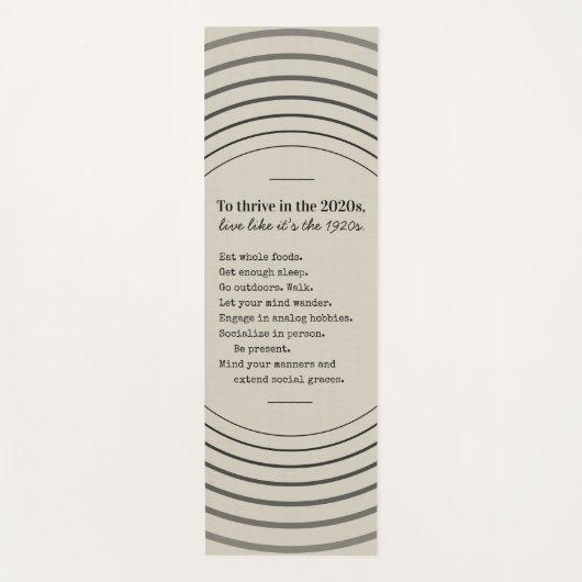 Thrive in 2026 Be Present Yogamat (Voorkant)