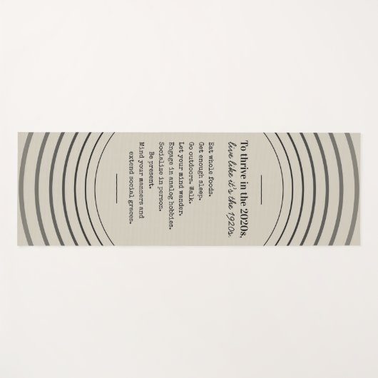 Thrive in 2026 Be Present Yogamat (Voorkant (horizontaal))