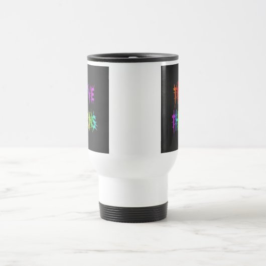 "Thrive in Thorns" Travel Coffee Mok. Reisbeker (Center)