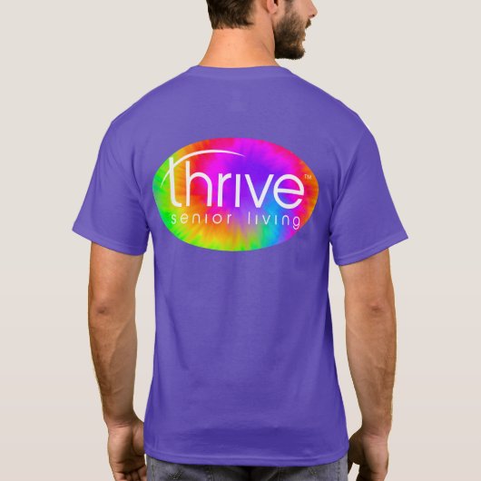 Thrive Tie Dye Logo TShirt (Achterkant)