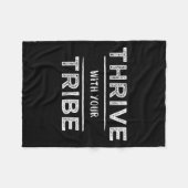 Thrive With Your Tribe Shirt Gift Fleece Deken (Voorkant (Horizontaal))