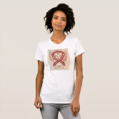 Throat Cancer Awareness Ribbon Angel Custom Shirt (Voorkant volledig)
