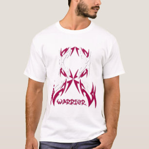 Throat Cancer Mannen Warrior Tribal T-shirt
