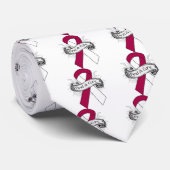 Throat Cancer vindt een zuiver lint Stropdas (Opgerold)