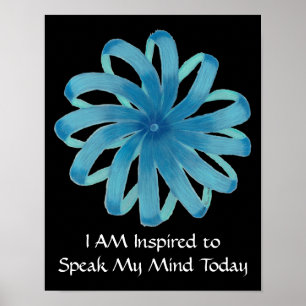 Throat Chakra Art #1 - Zelfexpressie Poster