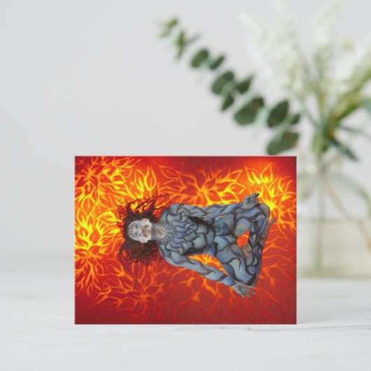 Throat Chakra Briefkaart (Staand voorkant)