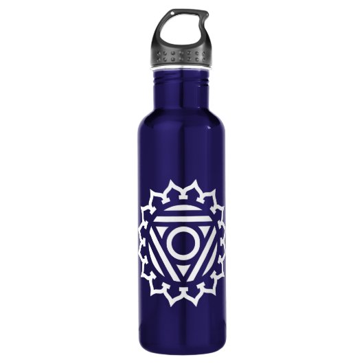Throat Chakra Energy Waterfles (Voorkant)