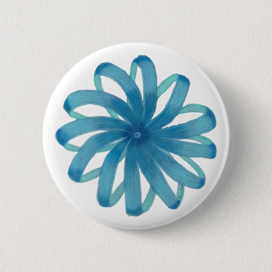 Throat Chakra Healing Art #1 Ronde Button 5,7 Cm (Voorkant)