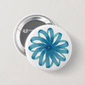 Throat Chakra Healing Art #1 Ronde Button 5,7 Cm (Voorkant /achterkant)