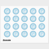 Throat Chakra - Light Blue Ronde Sticker (Vel)